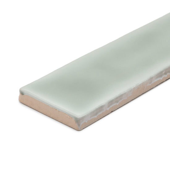 Watercolor 2"x10" Sage Ceramic Glossy Tile