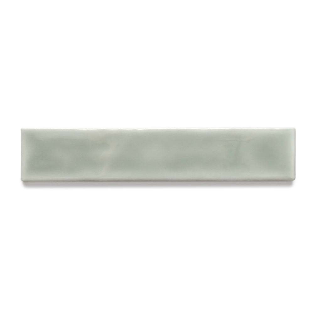 Watercolor 2"x10" Sage Ceramic Glossy Tile