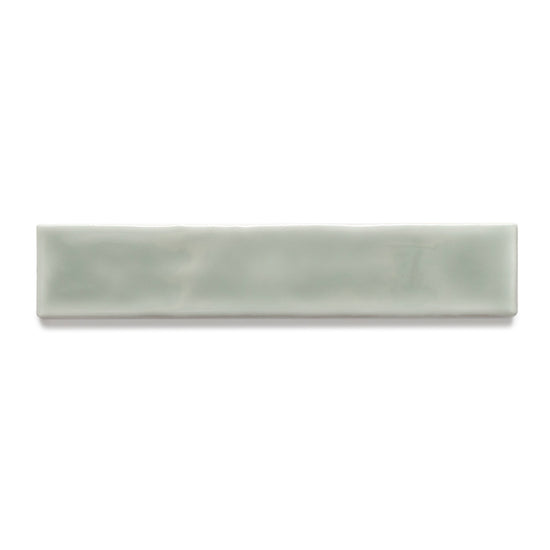 Watercolor 2"x10" Sage Ceramic Glossy Tile
