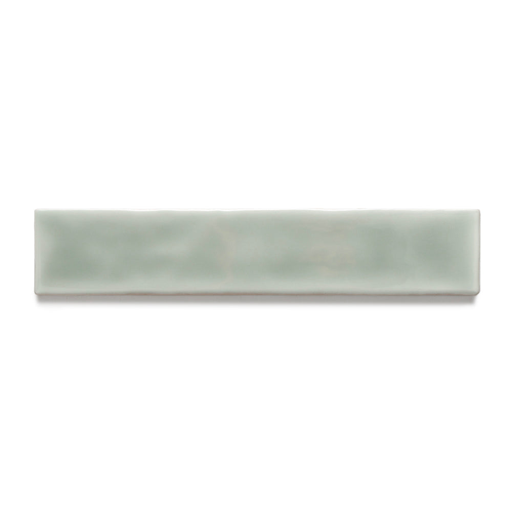 Watercolor 2"x10" Sage Ceramic Glossy Tile
