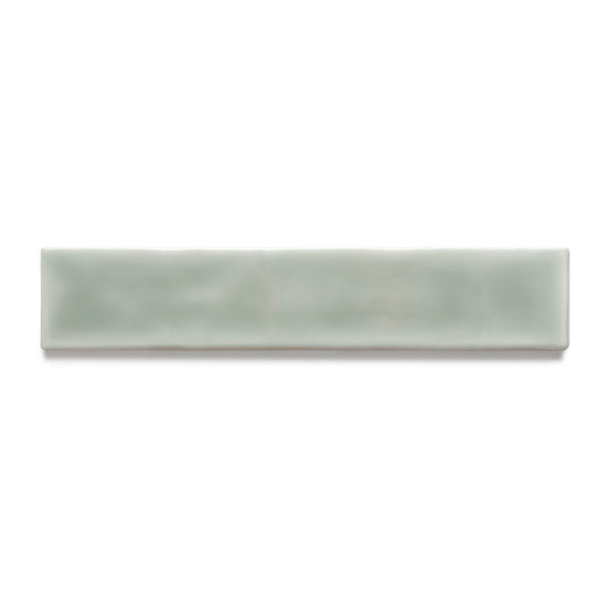 Watercolor 2"x10" Sage Ceramic Glossy Tile