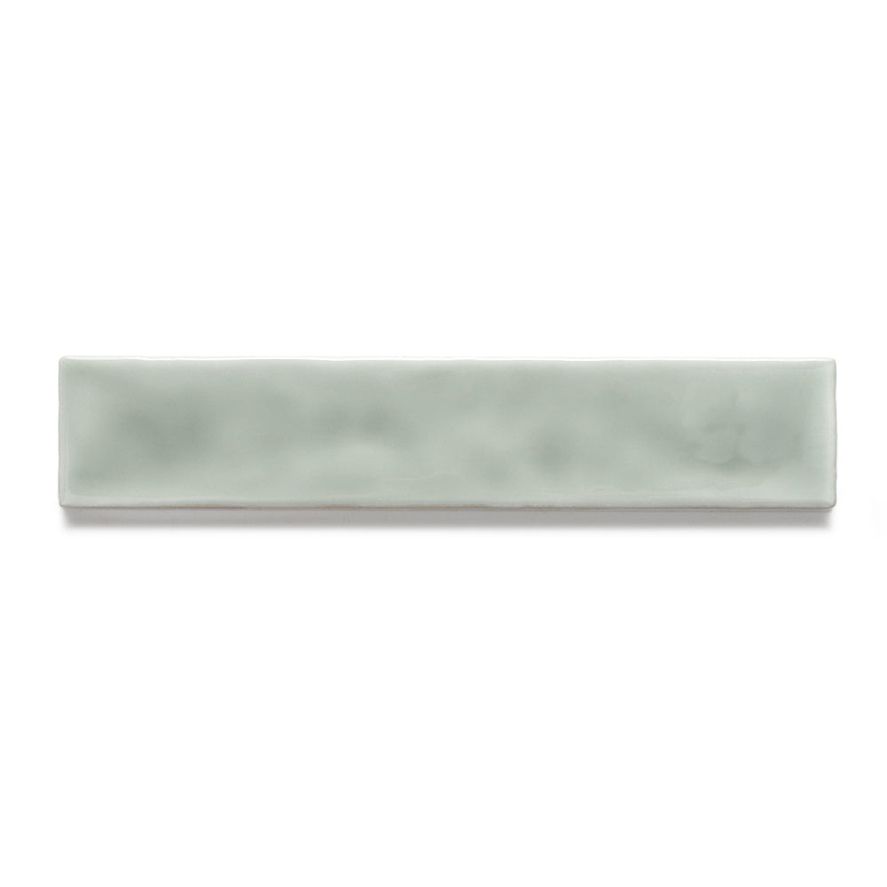 Watercolor 2"x10" Sage Ceramic Glossy Tile