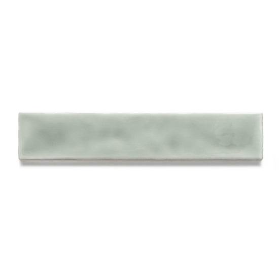 Watercolor 2"x10" Sage Ceramic Glossy Tile