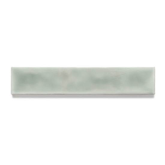 Watercolor 2"x10" Sage Ceramic Glossy Tile