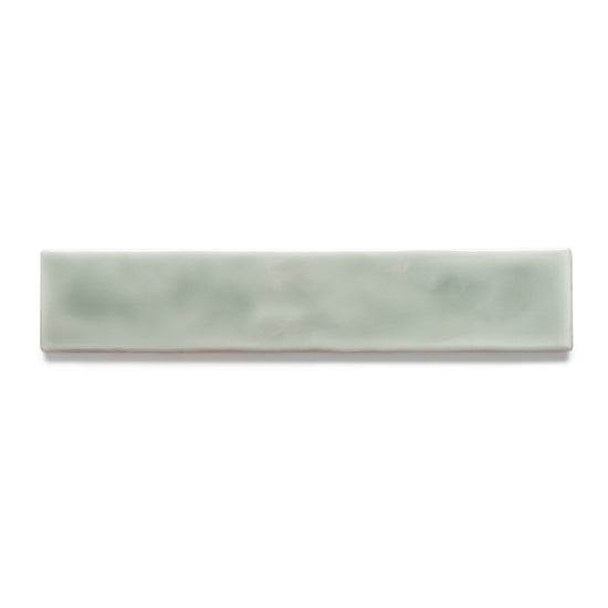 Watercolor 2"x10" Sage Ceramic Glossy Tile