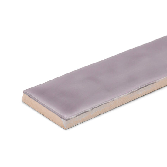 Watercolor 2"x10" Viola Ceramic Glossy Tile