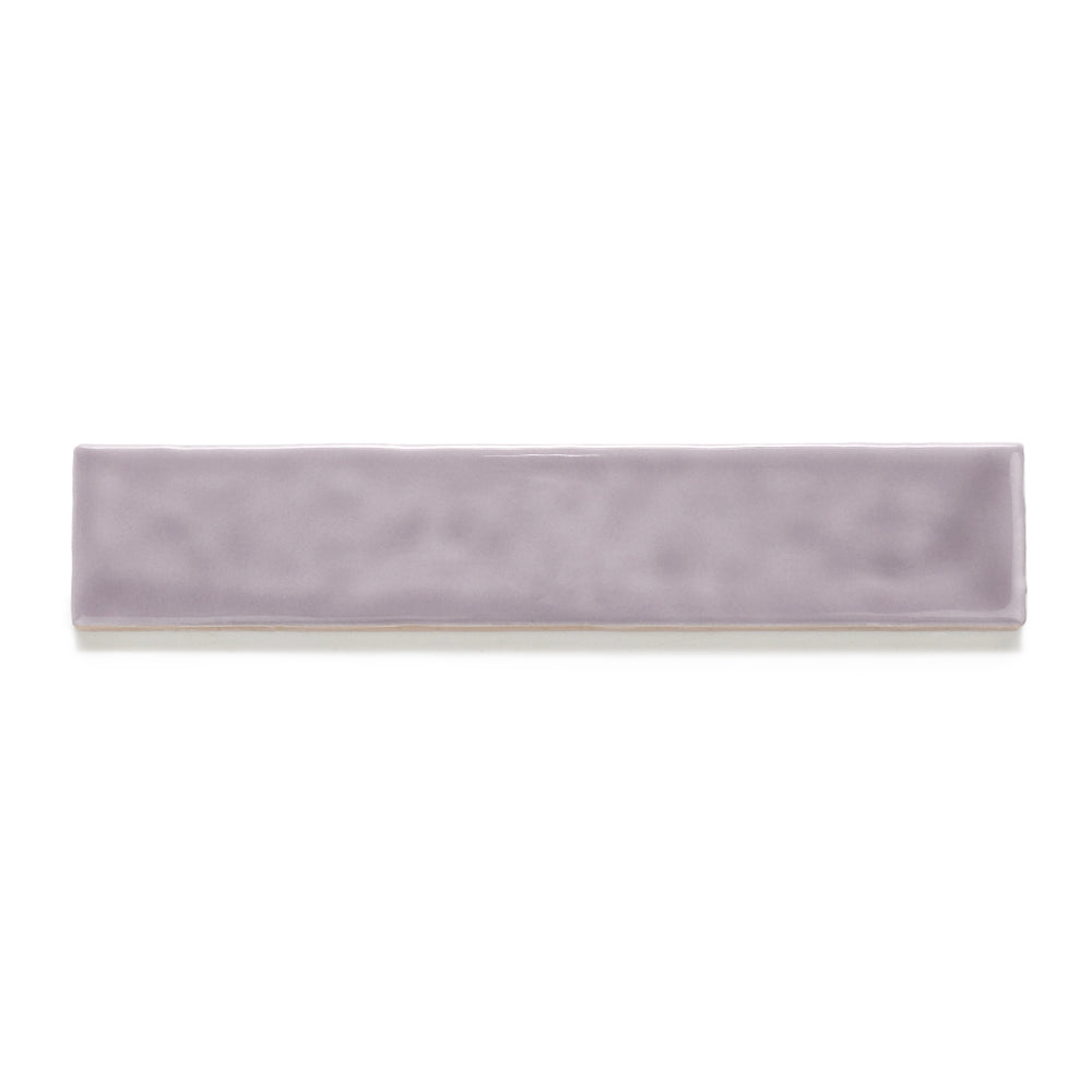 Watercolor 2"x10" Viola Ceramic Glossy Tile