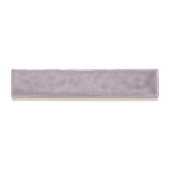 Watercolor 2"x10" Viola Ceramic Glossy Tile