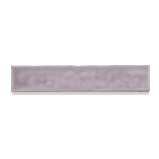 Watercolor 2"x10" Viola Ceramic Glossy Tile
