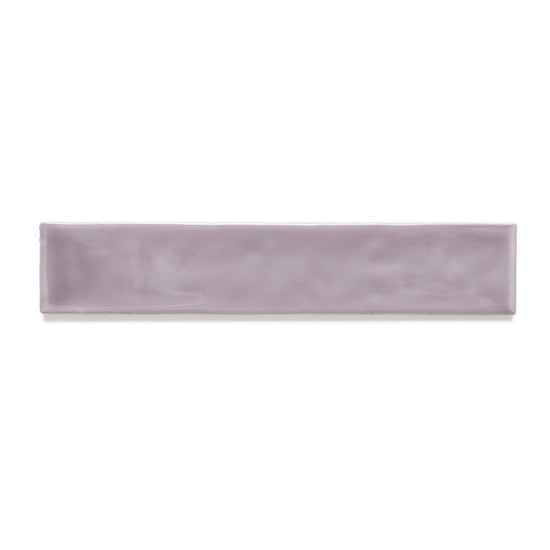 Watercolor 2"x10" Viola Ceramic Glossy Tile