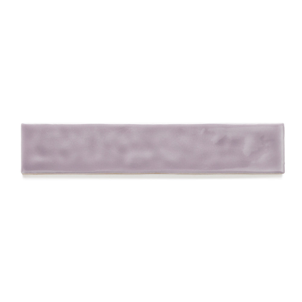 Watercolor 2"x10" Viola Ceramic Glossy Tile