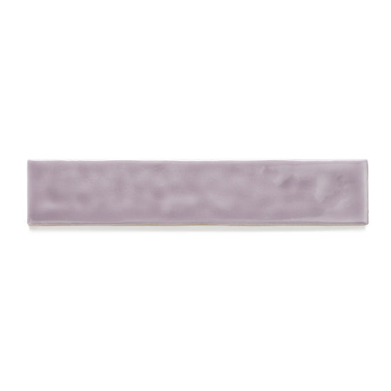 Watercolor 2"x10" Viola Ceramic Glossy Tile