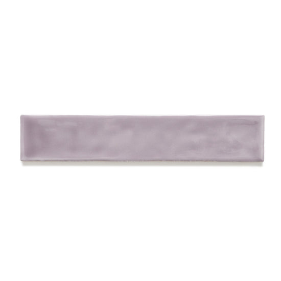 Watercolor 2"x10" Viola Ceramic Glossy Tile