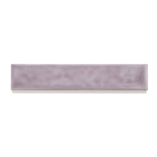 Watercolor 2"x10" Viola Ceramic Glossy Tile