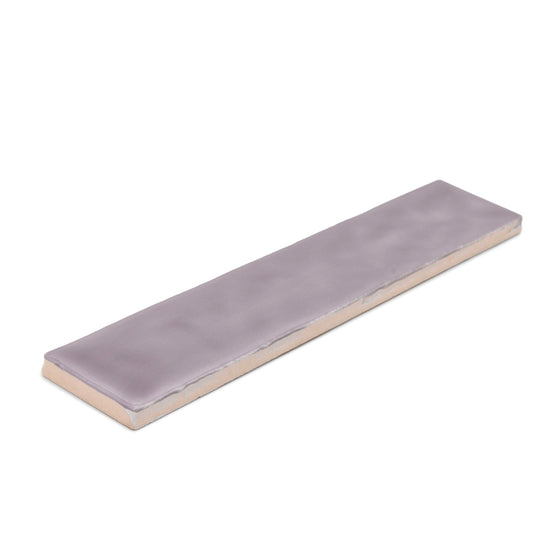 Watercolor 2"x10" Viola Ceramic Glossy Tile