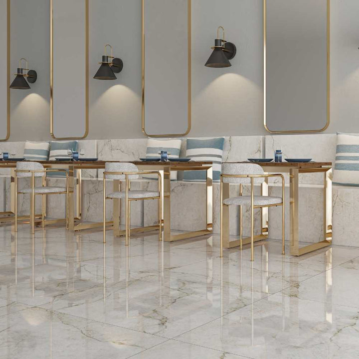 Beau 24" x 48" Gold Porcelain Polished Tile