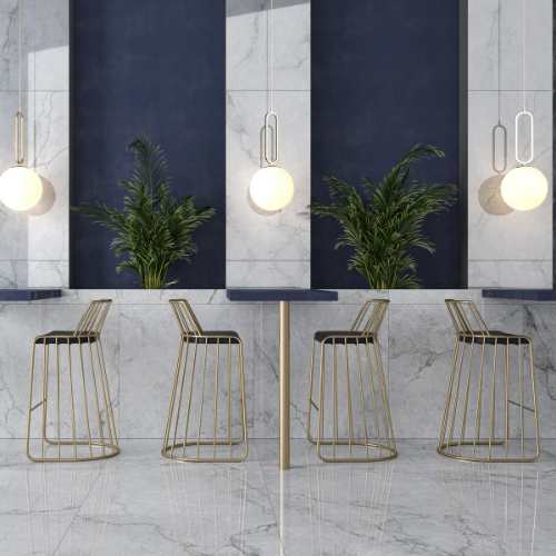 Beau 24" x 48" White Porcelain Polished Tile