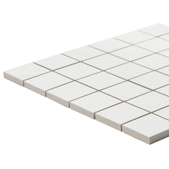 Penthouse 2"x2" White Porcelain Matte Mosaic
