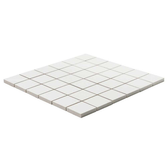Penthouse 2"x2" White Porcelain Matte Mosaic