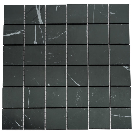Penthouse 2"x2" Nero Marquinia Porcelain Matte Mosaic