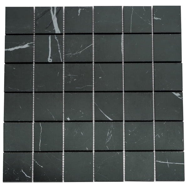 Penthouse 2"x2" Nero Marquinia Porcelain Matte Mosaic