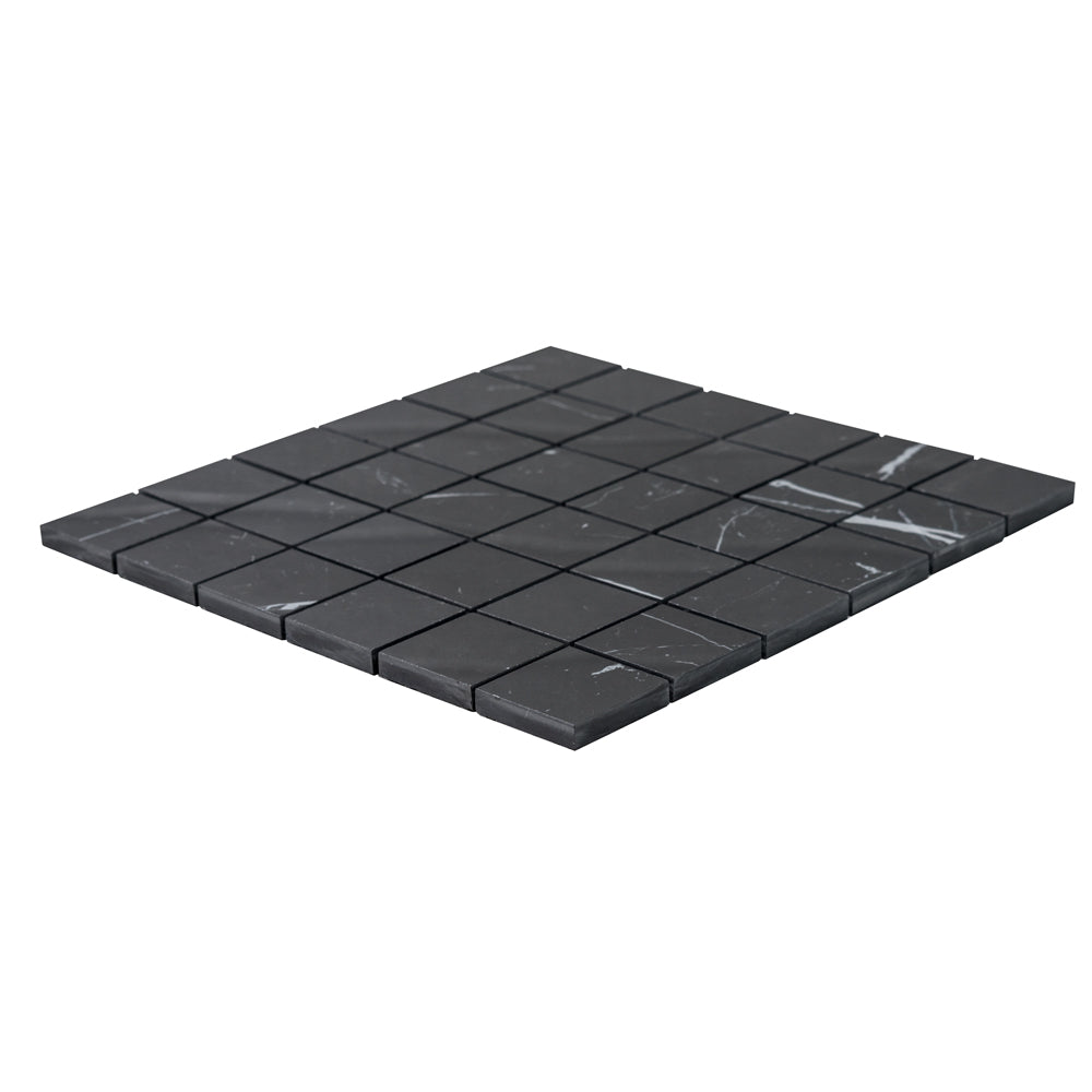 Penthouse 2"x2" Nero Marquinia Porcelain Matte Mosaic