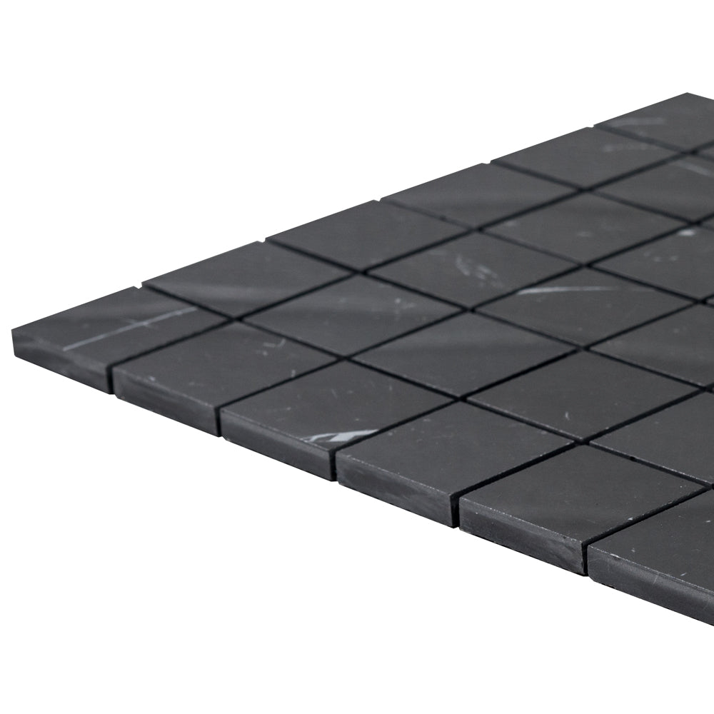 Penthouse 2"x2" Nero Marquinia Porcelain Matte Mosaic