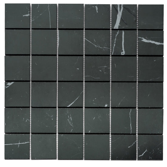 Penthouse 2"x2" Nero Marquinia Porcelain Matte Mosaic