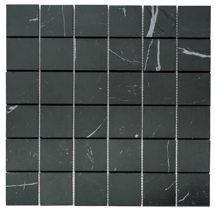 Penthouse 2"x2" Nero Marquinia Porcelain Matte Mosaic