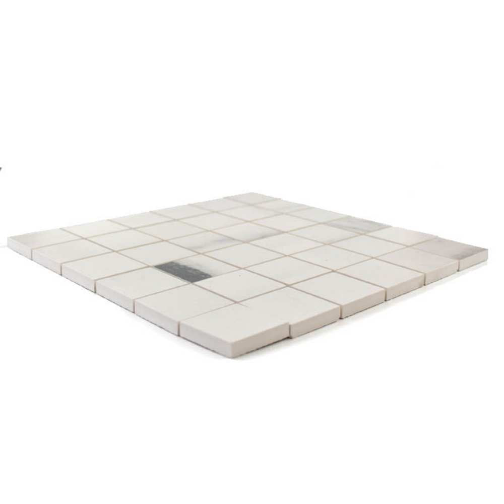 Penthouse 2"x2" White Fantasy Porcelain Matte Mosaic
