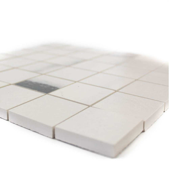 Penthouse 2"x2" White Fantasy Porcelain Matte Mosaic