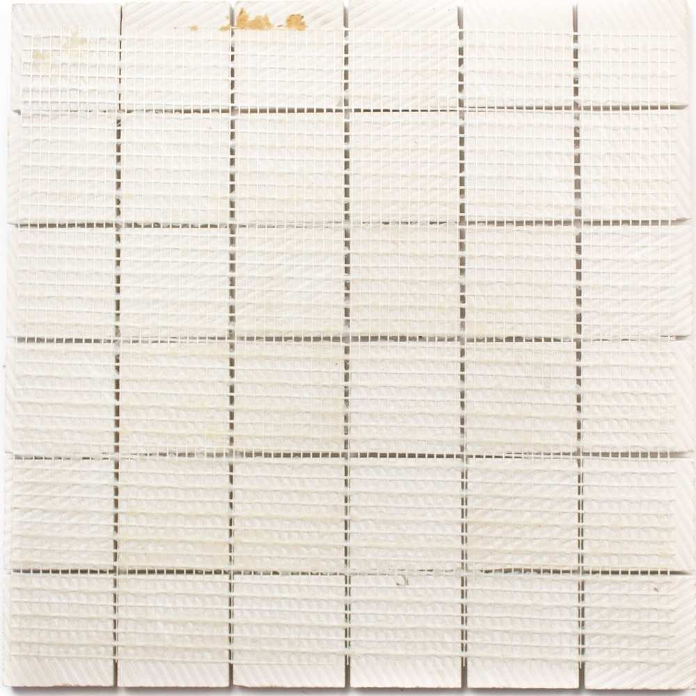 Penthouse 2"x2" White Fantasy Porcelain Matte Mosaic