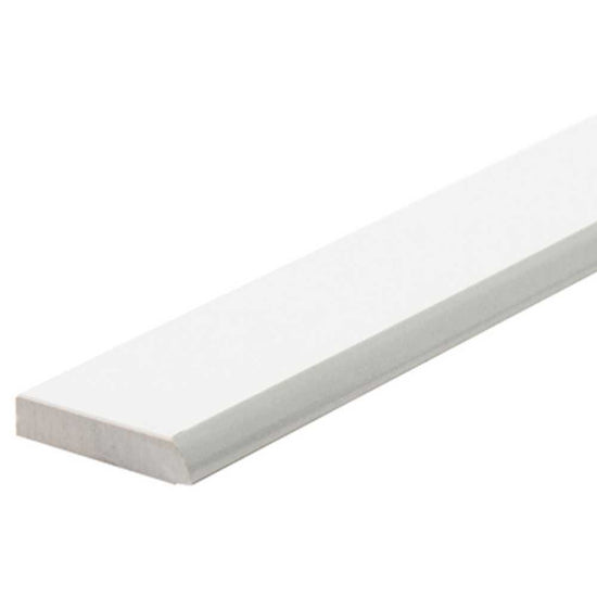 Penthouse 2"x24" White Porcelain Polished Bullnose
