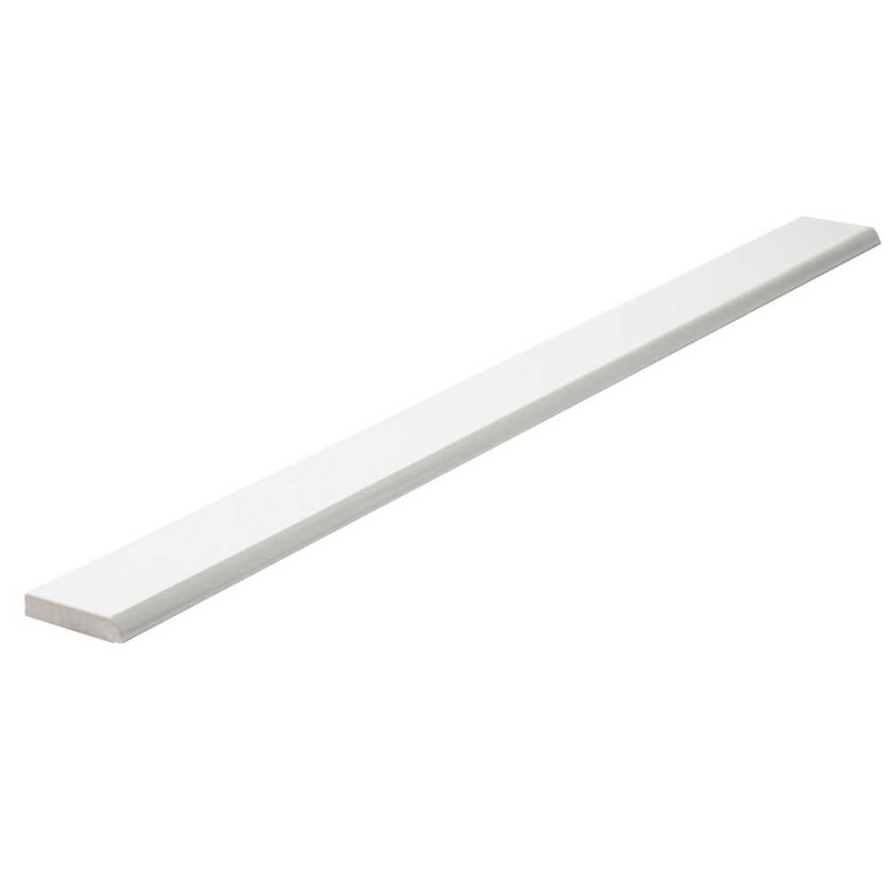 Penthouse 2"x24" White Porcelain Polished Bullnose