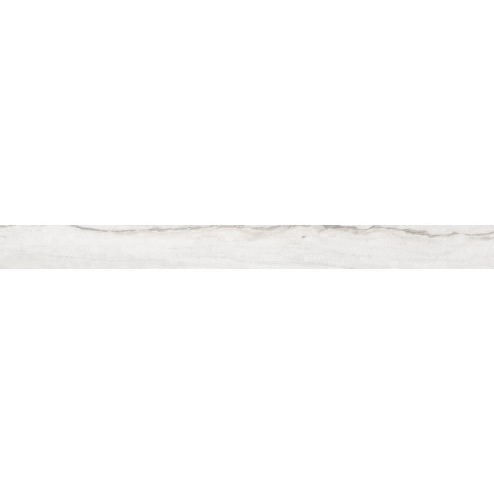 Penthouse 2"x24" White Fantasy Porcelain Matte Bullnose