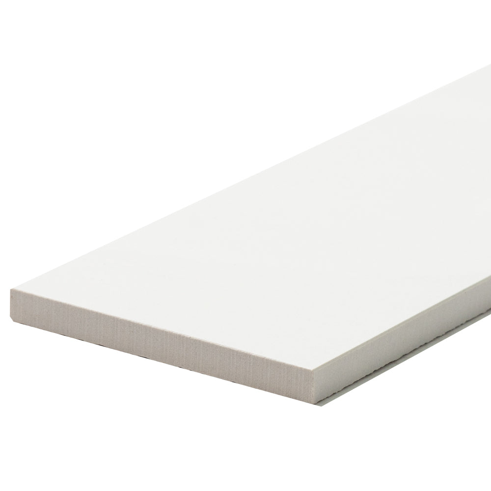 Penthouse 4"x12" White Porcelain Polished Tile