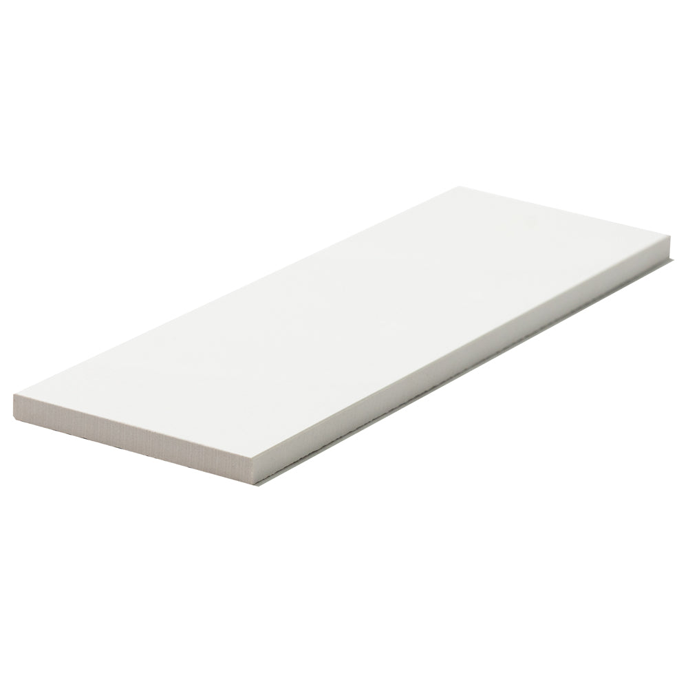 Penthouse 4"x12" White Porcelain Polished Tile