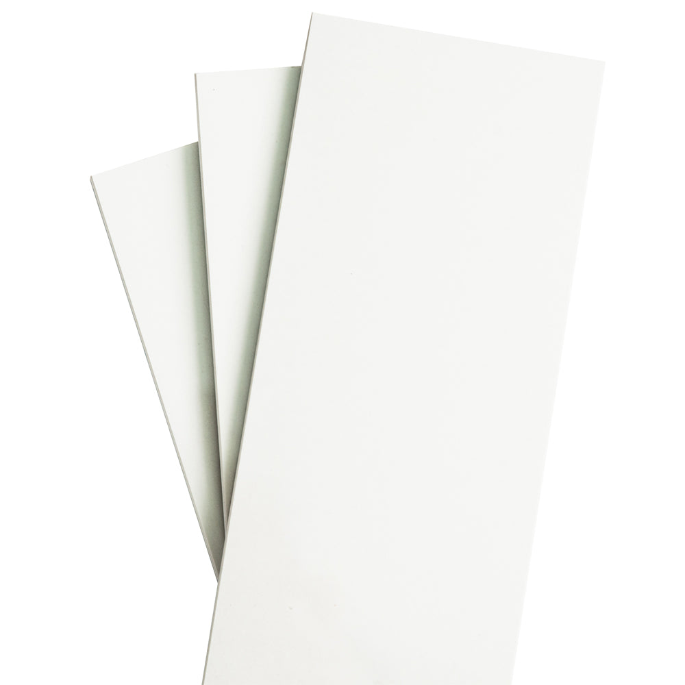 Penthouse 4"x12" White Porcelain Polished Tile