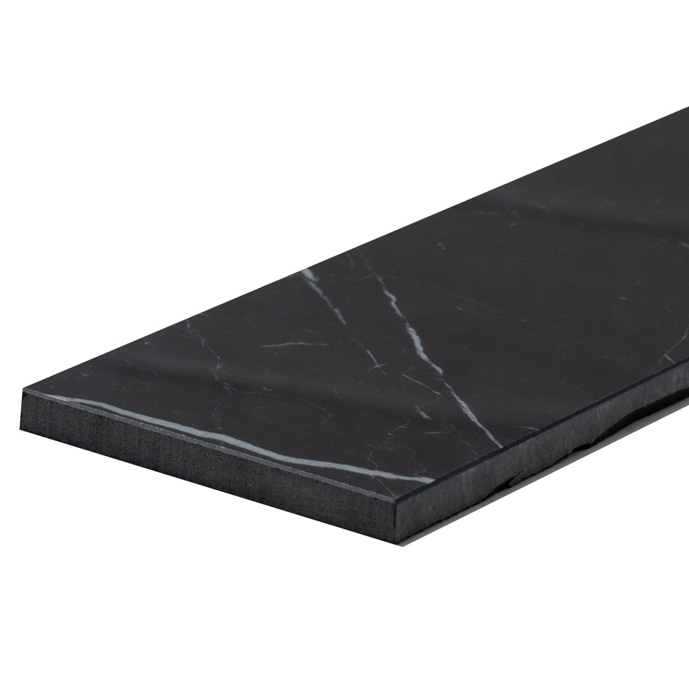 Penthouse 4"x12" Nero Marquinia Porcelain Polished Tile
