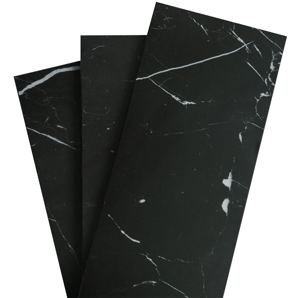 Penthouse 4"x12" Nero Marquinia Porcelain Polished Tile