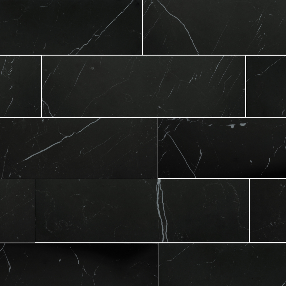 Penthouse 4"x12" Nero Marquinia Porcelain Polished Tile