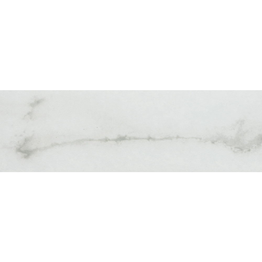 Penthouse 4"x12" White Fantasy Porcelain Polished Tile