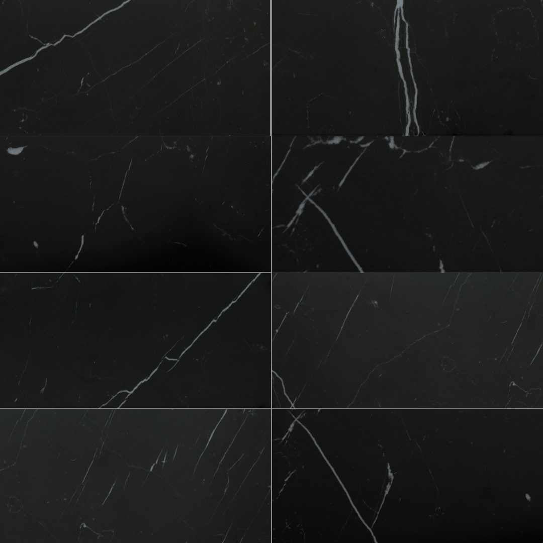 Penthouse 12"x24" Nero Marquinia Porcelain Polished Tile