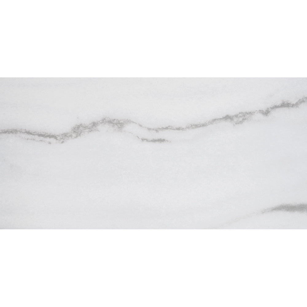 Penthouse 12"x24" White Fantasy Porcelain Polished Tile