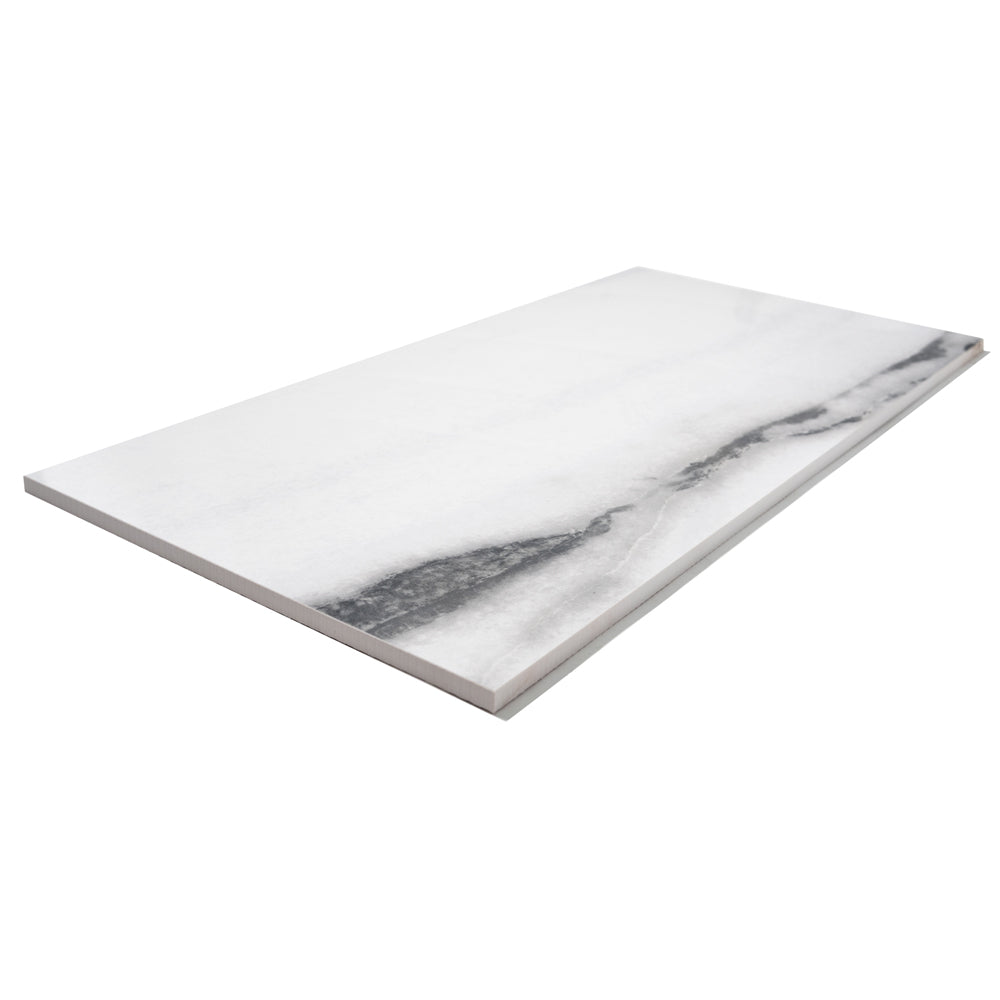 Penthouse 12"x24" White Fantasy Porcelain Polished Tile