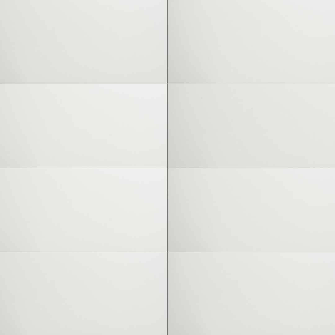 Penthouse 12"x24" White Porcelain Matte Tile
