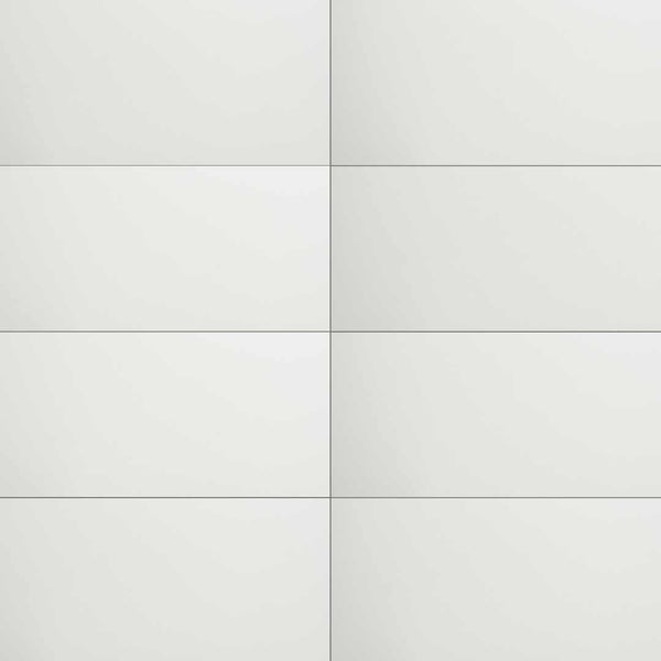 Penthouse 12"x24" White Porcelain Matte Tile