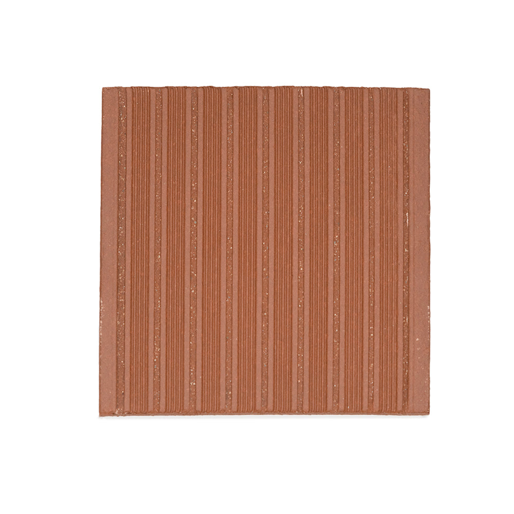 Terran 6"x6" Red Ceramic Unglazed Tile