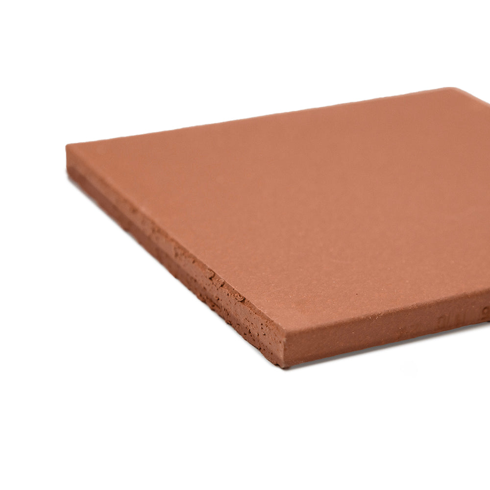 Terran 6"x6" Red Ceramic Unglazed Tile