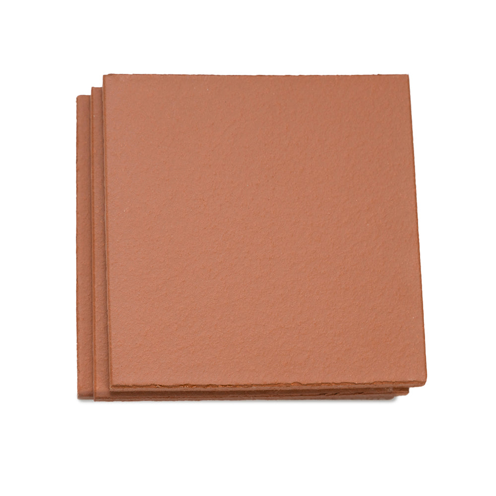 Terran 6"x6" Red Ceramic Unglazed Tile